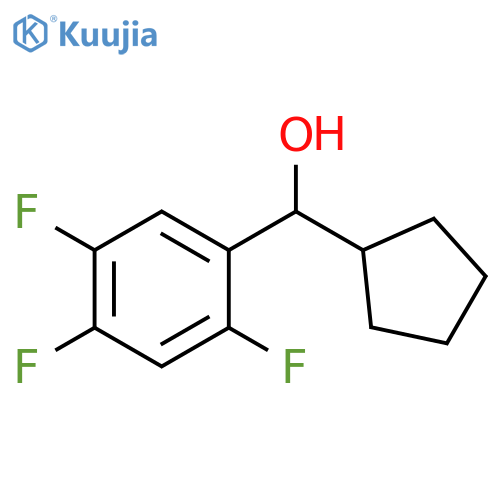 Cyclopentyl (2,4,5-trifluorophenyl)methanol structure