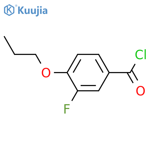 3-Fluoro-4-n-propoxybenzoyl chloride structure