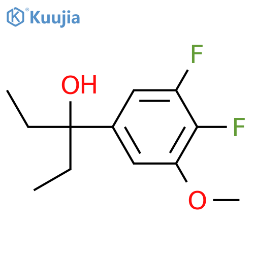 3-(3,4-difluoro-5-methoxyphenyl)pentan-3-ol structure