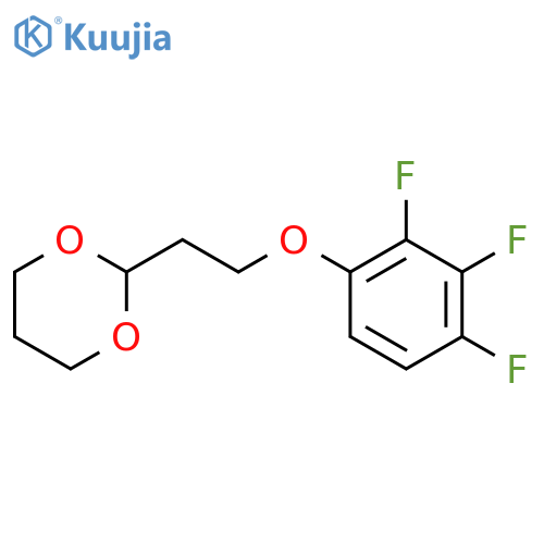 2-(2-(2,3,4-Trifluorophenoxy)ethyl)-1,3-dioxane structure