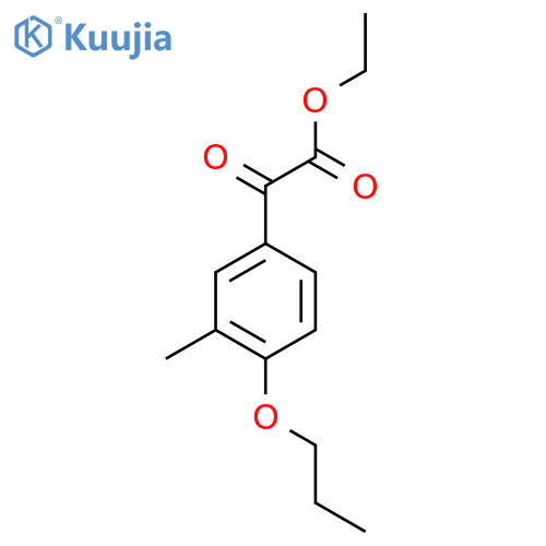 Ethyl 2-(3-methyl-4-propoxyphenyl)-2-oxoacetate structure
