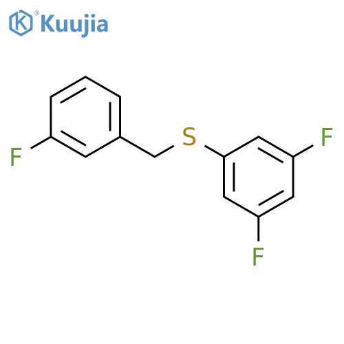 1-Fluoro-3-[(3,5-difluorophenyl)sulfanylmethyl]benzene structure