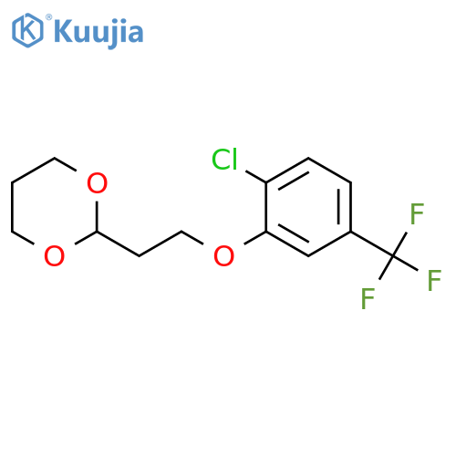 2-(2-(2-Chloro-5-(trifluoromethyl)phenoxy)ethyl)-1,3-dioxane structure