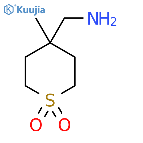 4-(Aminomethyl)-4-methyl-1lambda6-thiane-1,1-dione structure