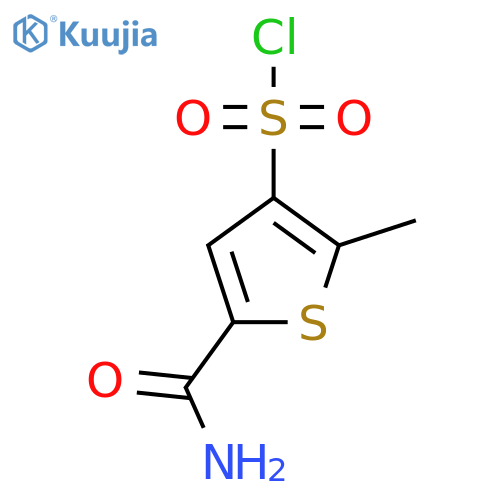 5-Carbamoyl-2-methylthiophene-3-sulfonyl chloride structure
