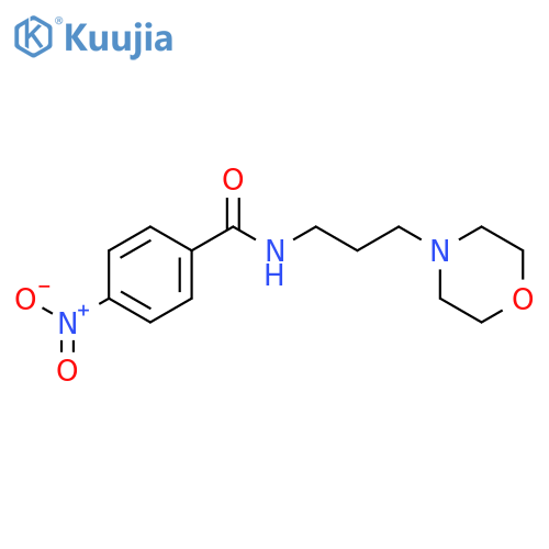 N-(3-morpholin-4-ylpropyl)-4-nitrobenzamide structure