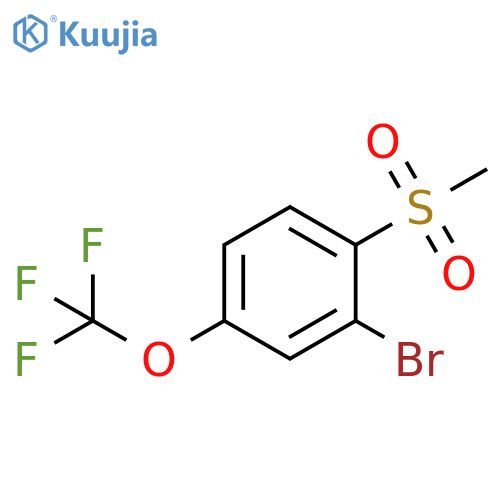 2-Bromo-1-methanesulfonyl-4-(trifluoromethoxy)benzene structure