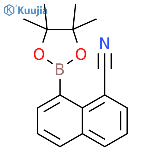 8-(tetramethyl-1,3,2-dioxaborolan-2-yl)naphthalene-1-carbonitrile structure