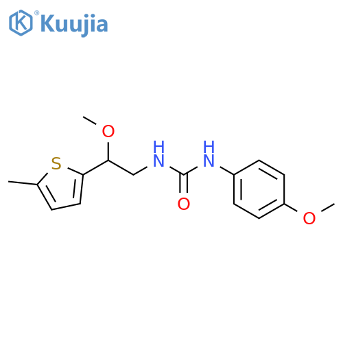 Urea, N-[2-methoxy-2-(5-methyl-2-thienyl)ethyl]-N'-(4-methoxyphenyl)- structure
