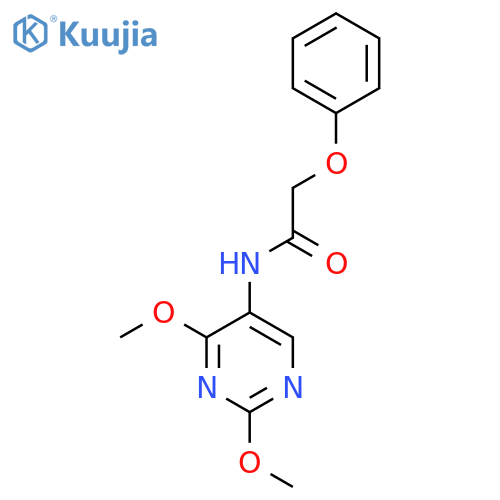 N-(2,4-dimethoxypyrimidin-5-yl)-2-phenoxyacetamide structure
