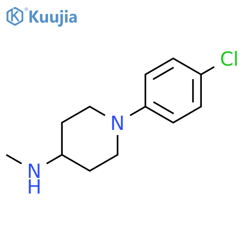 1-(4-chlorophenyl)-N-methylpiperidin-4-amine structure