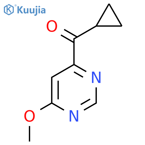 Cyclopropyl(6-methoxypyrimidin-4-yl)methanone structure