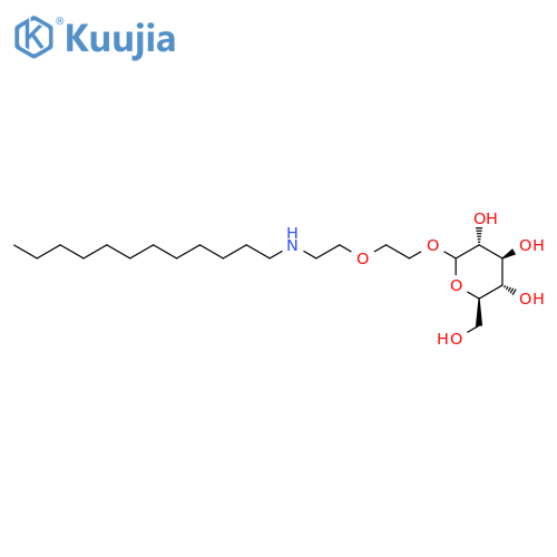D-Glucopyranoside, 2-[2-(dodecylamino)ethoxy]ethyl structure