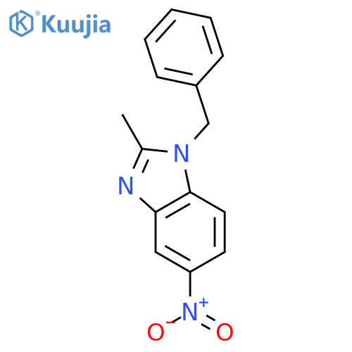 1-Benzyl-2-methyl-5-nitro-1H-1,3-benzimidazole structure