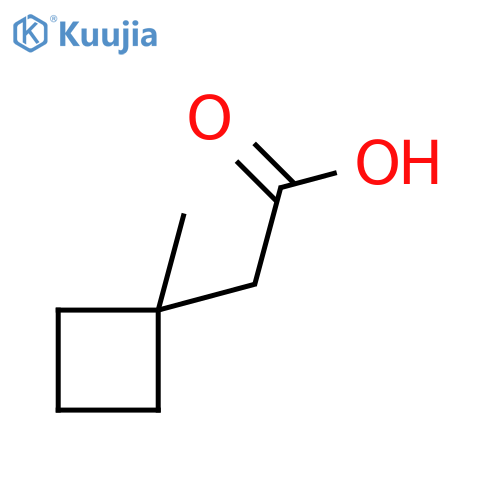 2-(1-methylcyclobutyl)acetic acid structure
