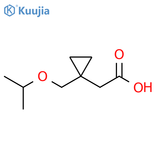 2-{1-(propan-2-yloxy)methylcyclopropyl}acetic acid structure