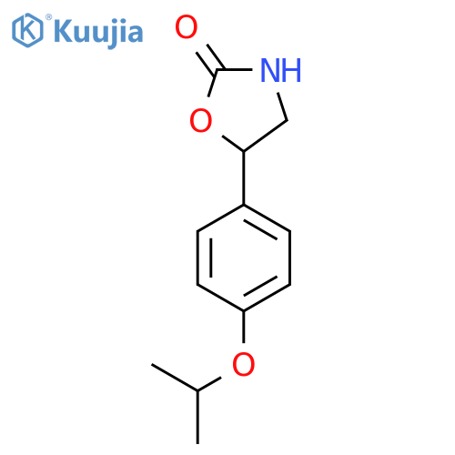 5-4-(propan-2-yloxy)phenyl-1,3-oxazolidin-2-one structure