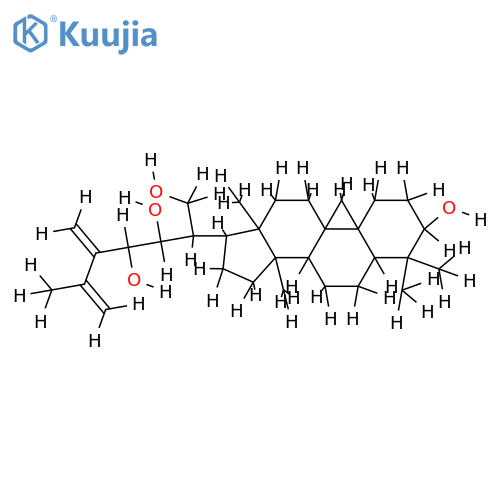 (3beta,22xi,23xi)-24-Methylenecycloart-25-ene-3,21,22,23-tetrol structure