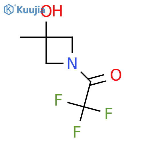 2,2,2-Trifluoro-1-(3-hydroxy-3-methylazetidin-1-yl)ethan-1-one structure