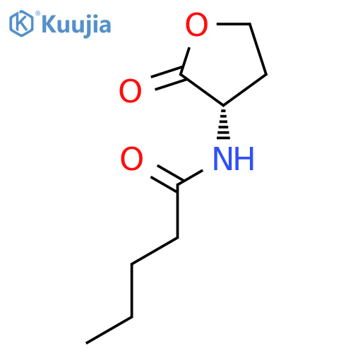 Pentanamide, N-[(3S)-tetrahydro-2-oxo-3-furanyl]- structure