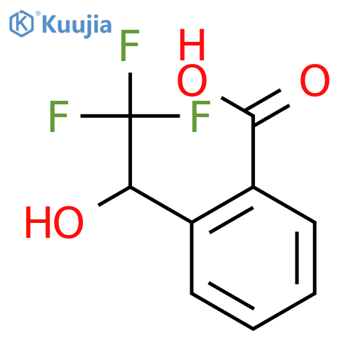 Benzoic acid,2-(2,2,2-trifluoro-1-hydroxyethyl)- structure