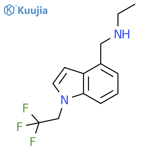 1H-Indole-4-methanamine, N-ethyl-1-(2,2,2-trifluoroethyl)- structure