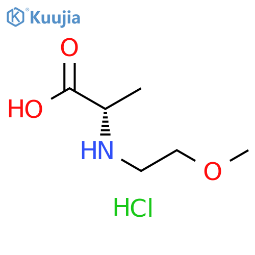 2-(2-methoxyethyl)aminopropanoic acid hydrochloride structure