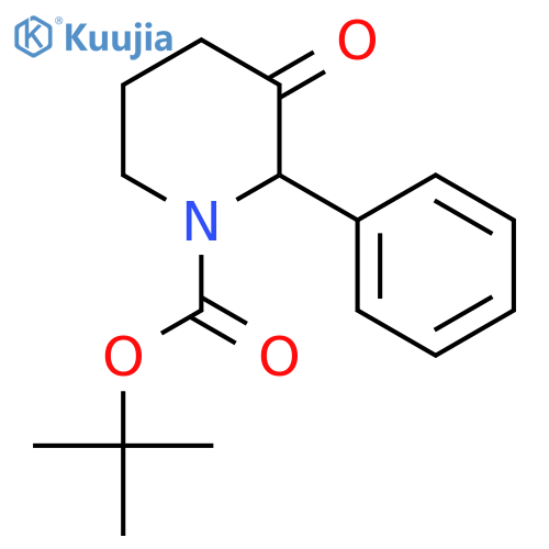 Tert-Butyl 3-oxo-2-phenylpiperidine-1-carboxylate structure