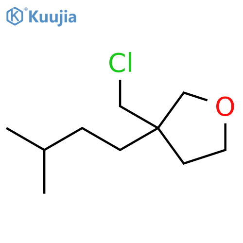 Furan, 3-(chloromethyl)tetrahydro-3-(3-methylbutyl)- structure
