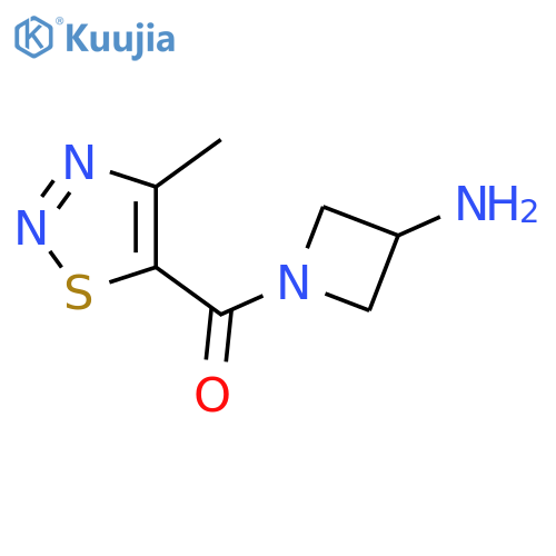 1-(4-methyl-1,2,3-thiadiazole-5-carbonyl)azetidin-3-amine structure