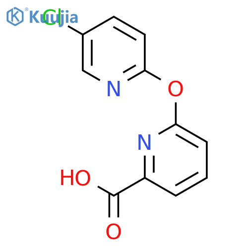 2-Pyridinecarboxylic acid, 6-[(5-chloro-2-pyridinyl)oxy]- structure