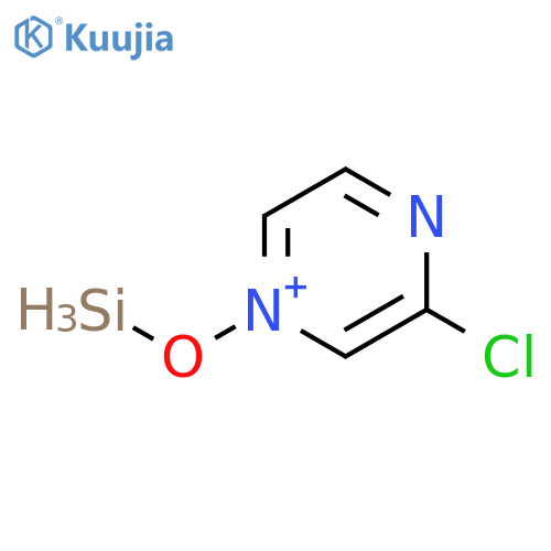 Pyrazinium, 3-chloro-1-(silyloxy)- structure