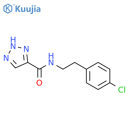 N-[2-(4-chlorophenyl)ethyl]-1H-1,2,3-triazole-5-carboxamide structure