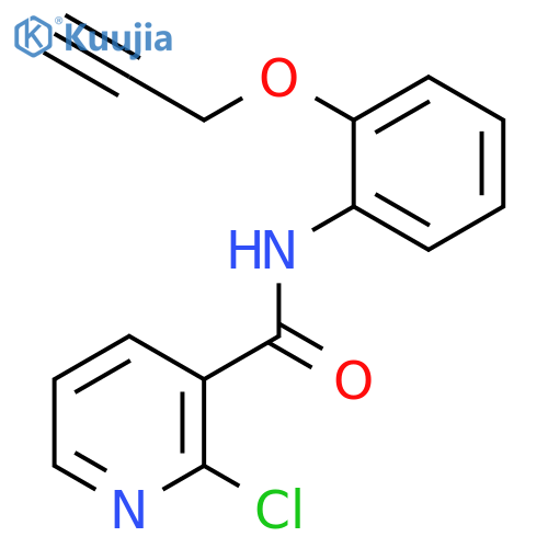 3-Pyridinecarboxamide, 2-chloro-N-[2-(2-propynyloxy)phenyl]- structure