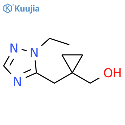 {1-(1-ethyl-1H-1,2,4-triazol-5-yl)methylcyclopropyl}methanol structure