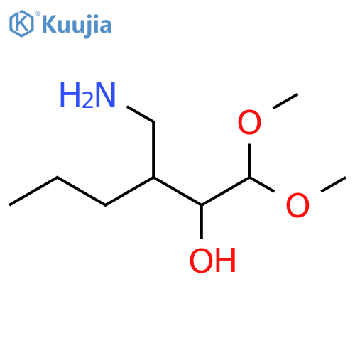 2-Hexanol, 3-(aminomethyl)-1,1-dimethoxy- structure