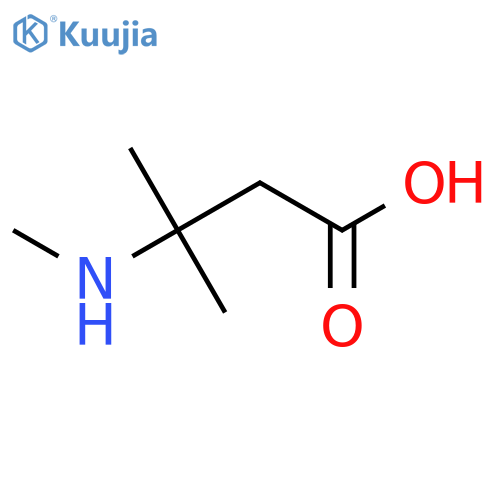 3-Methyl-3-(methylamino)butanoic acid structure