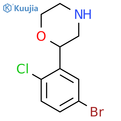 2-(5-bromo-2-chlorophenyl)morpholine structure