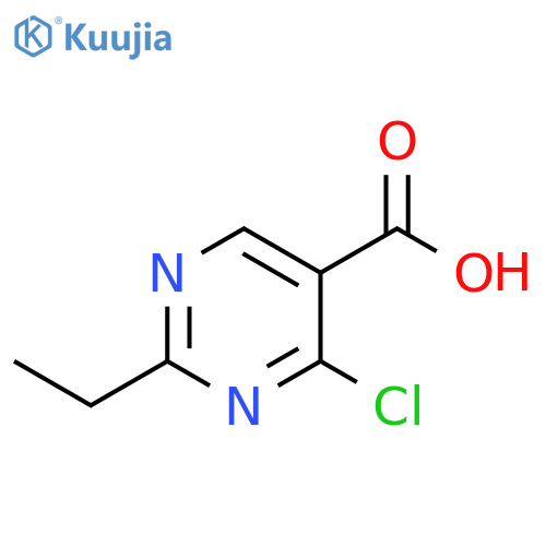 4-chloro-2-ethylpyrimidine-5-carboxylic acid structure
