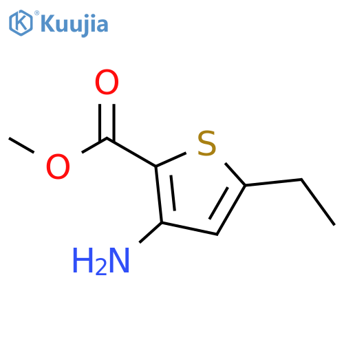 2-Thiophenecarboxylic acid, 3-amino-5-ethyl-, methyl ester structure