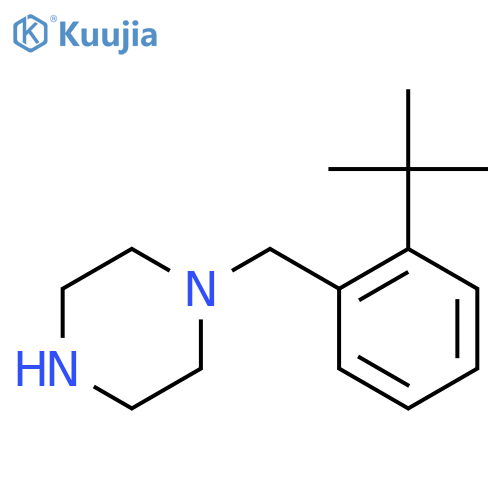 1-[(2-Tert-butylphenyl)methyl]piperazine structure