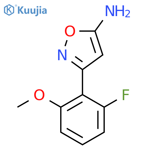 3-(2-fluoro-6-methoxyphenyl)-1,2-oxazol-5-amine structure