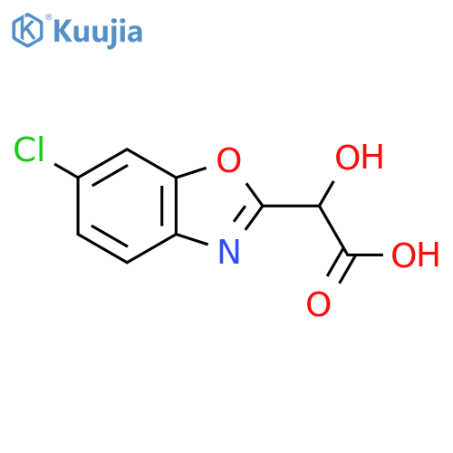 2-(Carboxy(hydroxy)methyl)-6-chlorobenzo[d]oxazole structure