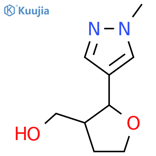 [2-(1-Methyl-1H-pyrazol-4-yl)oxolan-3-yl]methanol structure