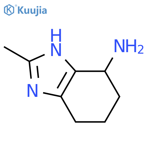 2-methyl-4,5,6,7-tetrahydro-1H-1,3-benzodiazol-7-amine structure