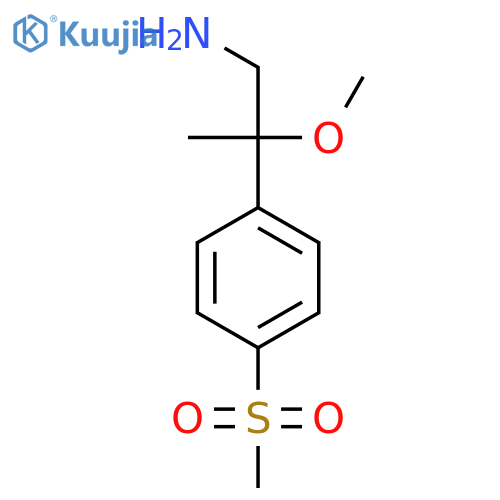 2-(4-Methanesulfonylphenyl)-2-methoxypropan-1-amine structure