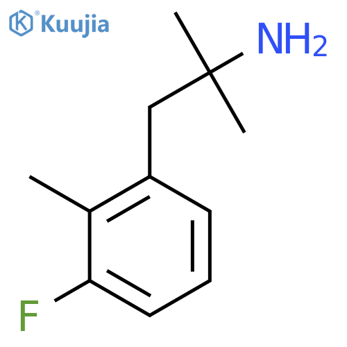 1-(3-fluoro-2-methylphenyl)-2-methylpropan-2-amine structure