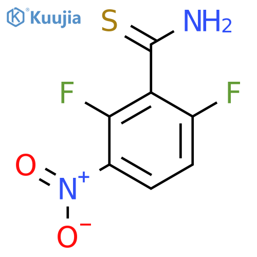 2,6-difluoro-3-nitrobenzene-1-carbothioamide structure