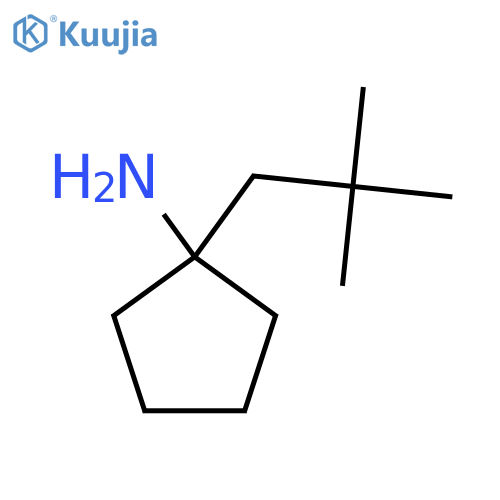 1-(2,2-dimethylpropyl)cyclopentan-1-amine structure