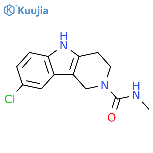 8-chloro-N-methyl-1H,2H,3H,4H,5H-pyrido4,3-bindole-2-carboxamide structure